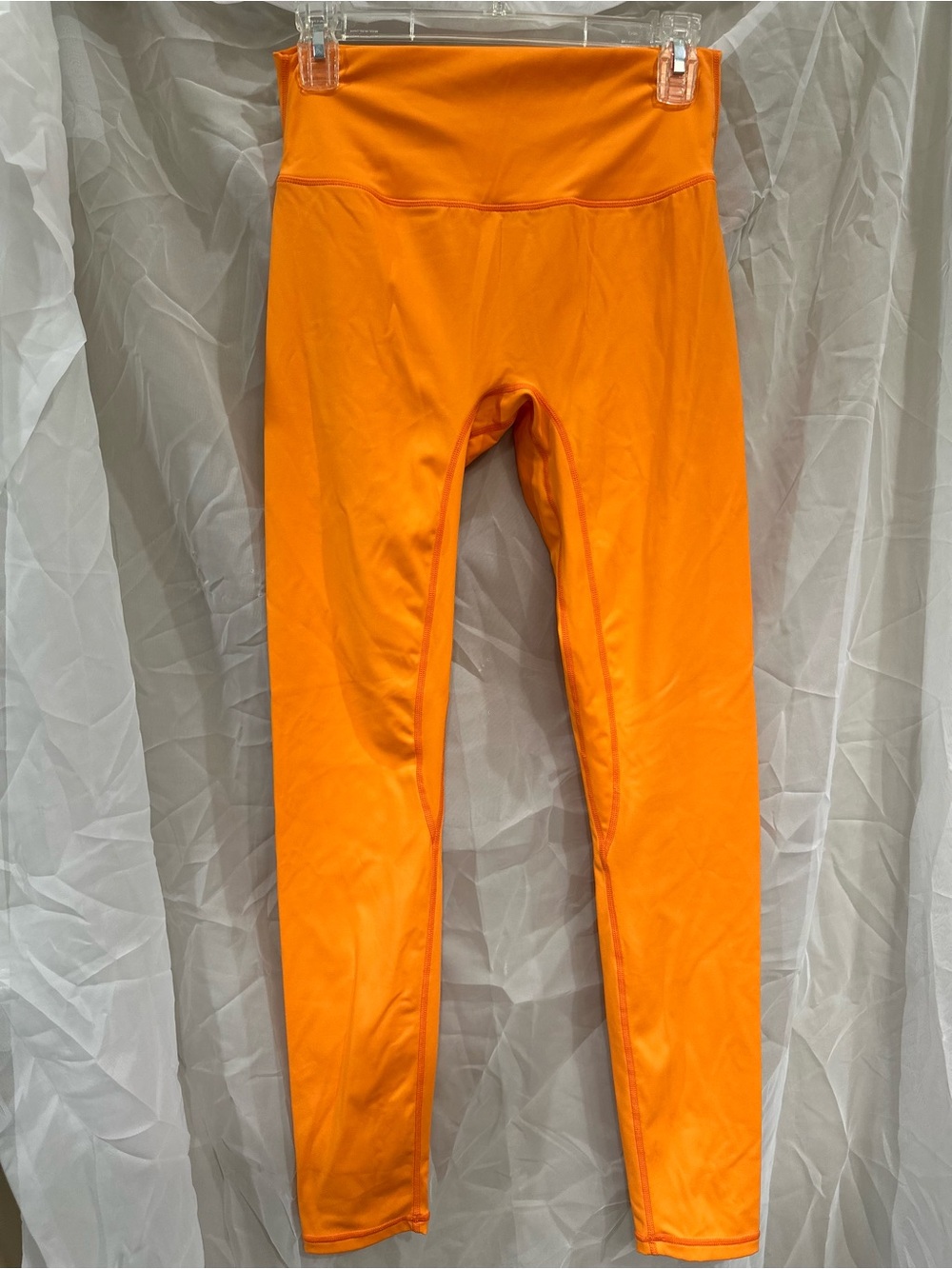 Women’s Orange Wide Waist Band Leggings